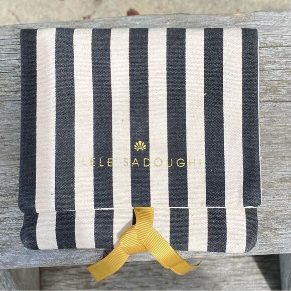 NWOT New Lele Sadoughi Lily Pink/Purple/Green Flower Post Earrings - Picture 7 of 7